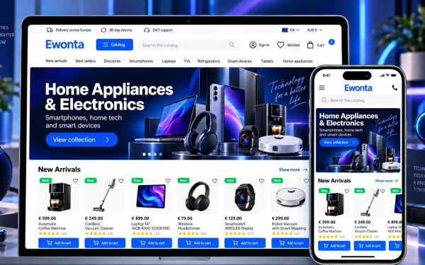 PrestaShop Theme for Electronics & Home Appliances | Ewonta
