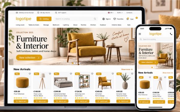 PrestaShop Theme for Furniture Stores | Ewonta