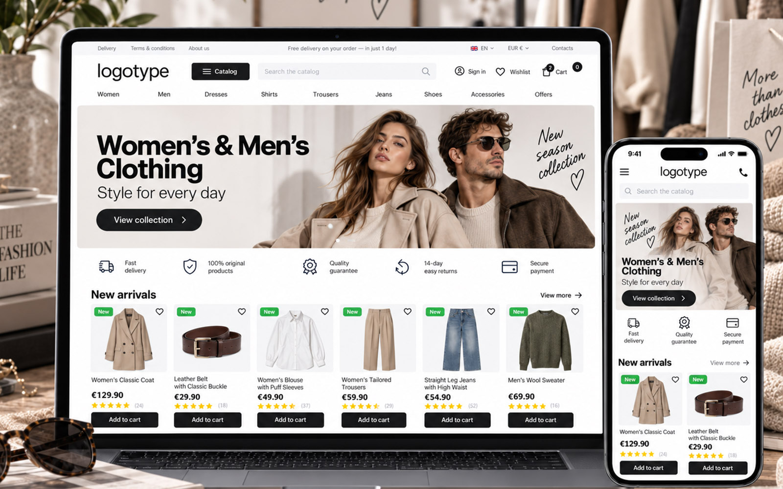 PrestaShop Theme for Clothing Online Store