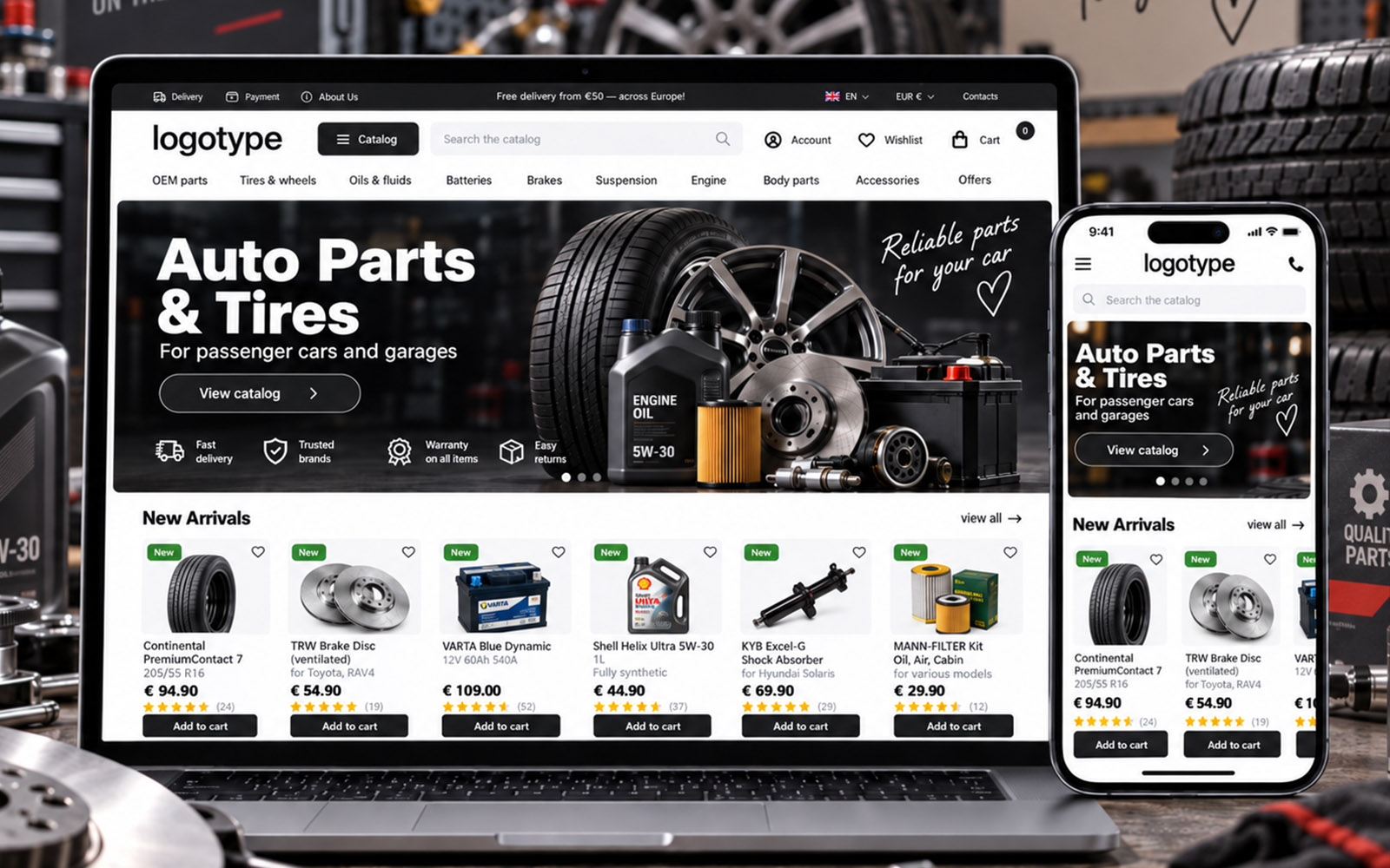 PrestaShop Auto Parts & Car Accessories Store Theme