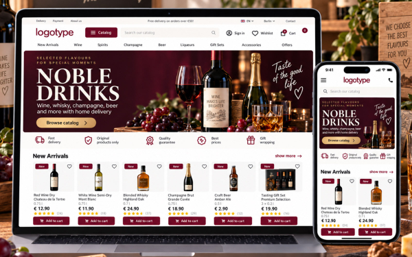 PrestaShop Theme for Wine & Spirits Stores | Ewonta