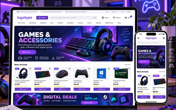 PrestaShop Theme for Gaming & Digital Products Stores | Ewonta