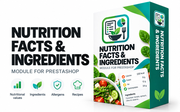 PrestaShop Nutrition Facts & Ingredients Module | Ewonta